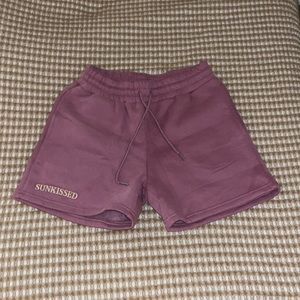 pink summery lounge shorts